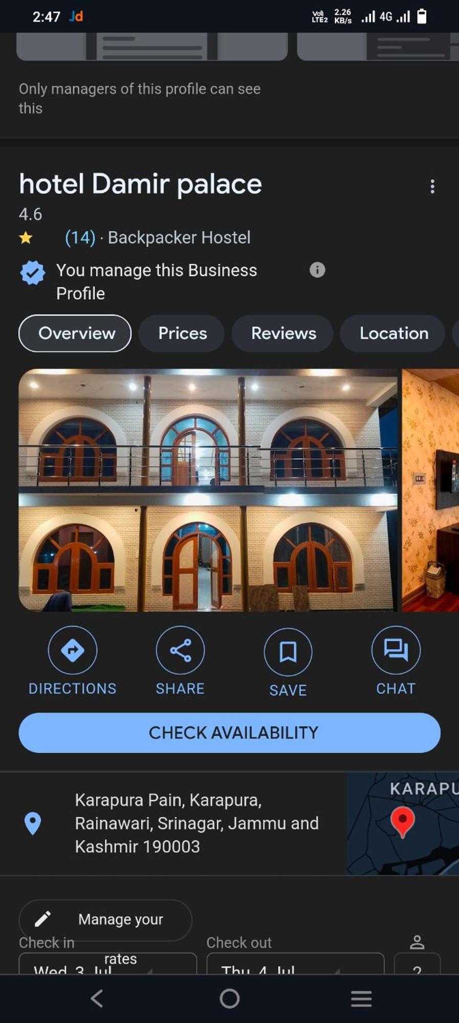 Dameer Palace Srinagar (Jammu and Kashmir)